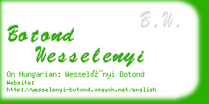 botond wesselenyi business card